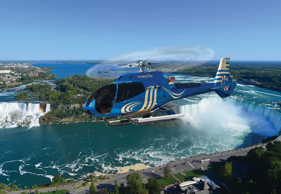 Niagara Falls, USA: Scenic Helicopter Flight over the Falls - Why Niagara Falls looks different from the air