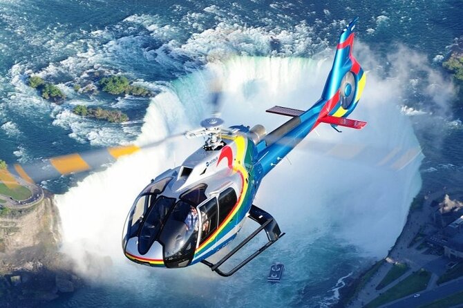 Niagara Falls VIP Private SUV Tour: Helicopter & Boat included - The helicopter view over both Falls