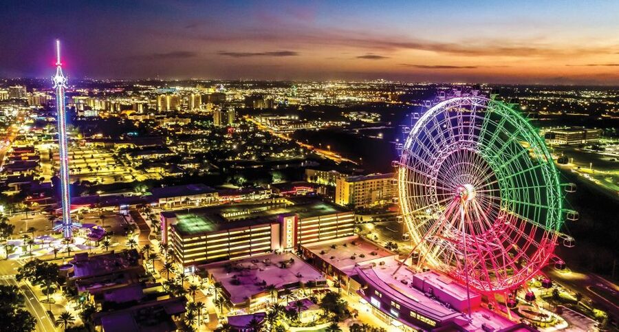 Orlando: Theme Parks After-Hours Private Helicopter Flight - Universal’s bright cluster of parks