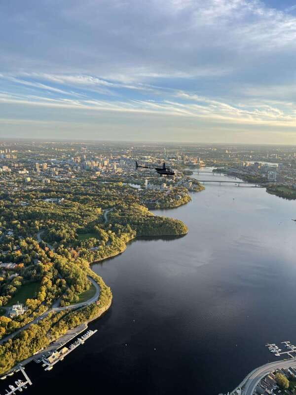 Ottawa: Helicopter Ride with Live Commentary - Parliament Hill from a rare angle