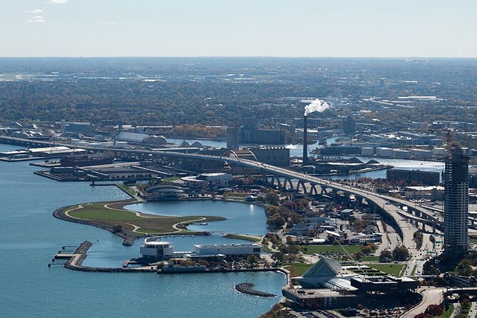 Private Downtown Milwaukee Helicopter Ride - The pilot, headsets, and first-flight nerves