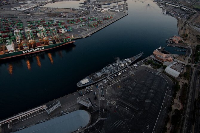 Private Helicopter Tour over Long Beach: See Catalina, Queen Mary - USS Iowa and the harbor’s working side