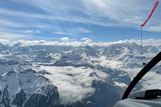 Private helicopter tour to the Swiss Alps - see the Eiger, Monch and Jungfrau - From Bern-Belp to the Bernese Oberland