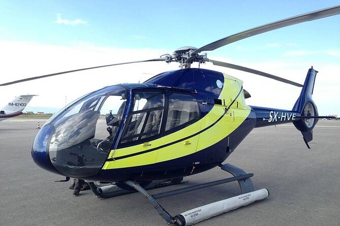 Private Helicopter Transfer from Santorini to Mykonos - Over the Aegean and the Cyclades