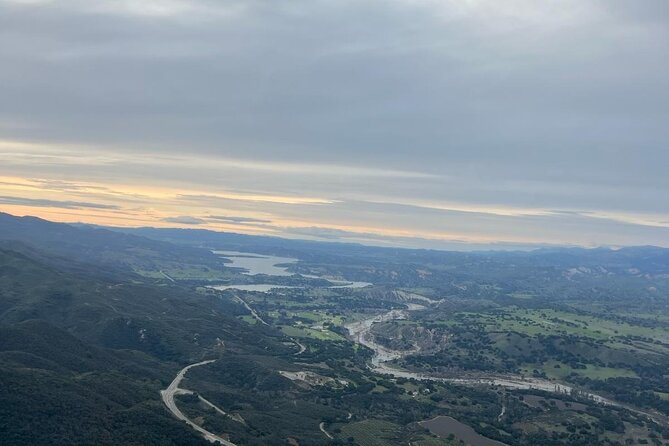 Private Mountain and City Helicopter Flight Santa Barbara - Climbing through the Ynez Mountains