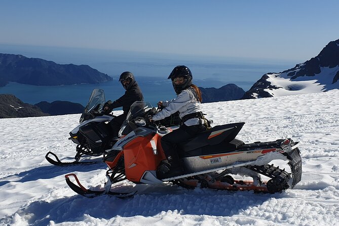 Private Summer Snowmobile / Helicopter Tour - Riding more than 10 miles across the glacier