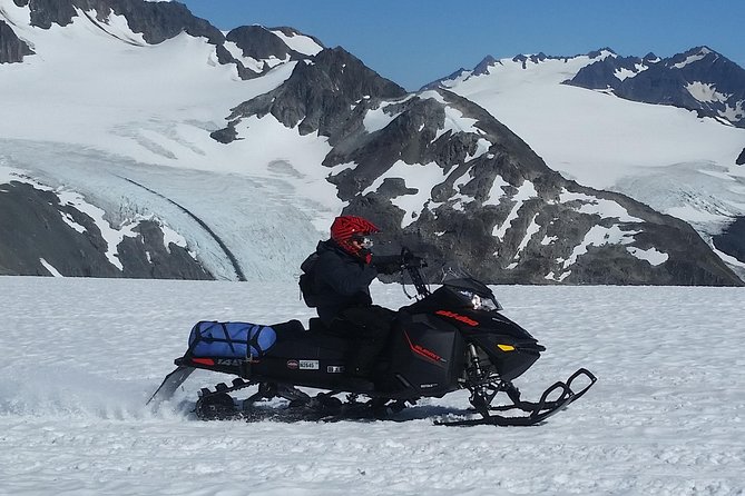 Private Summer Snowmobile / Helicopter Tour - Blue ice, Day Harbor, and Pacific views