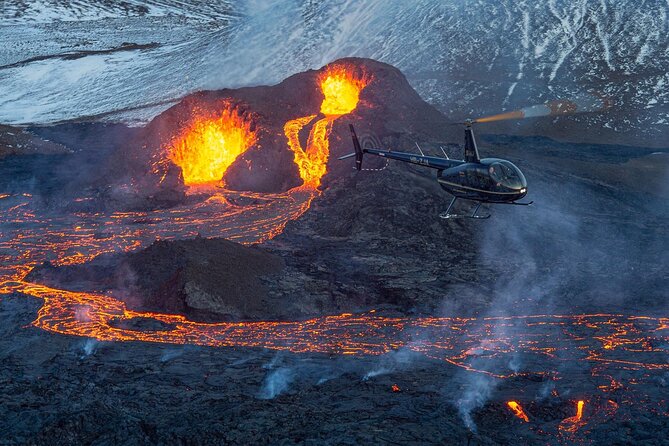 Reykjavik Helicopter Private Tour of Volcanoes - Cliffs, rock formations, and the Atlantic coast