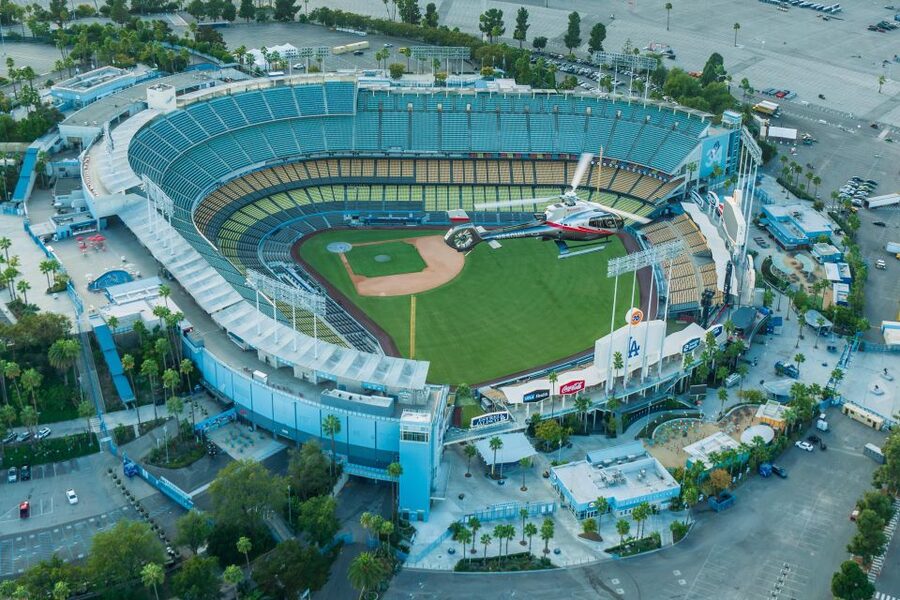 Santa Monica: Hollywood & Beyond Helicopter Tour - Downtown LA, Dodger Stadium, and the sports venues