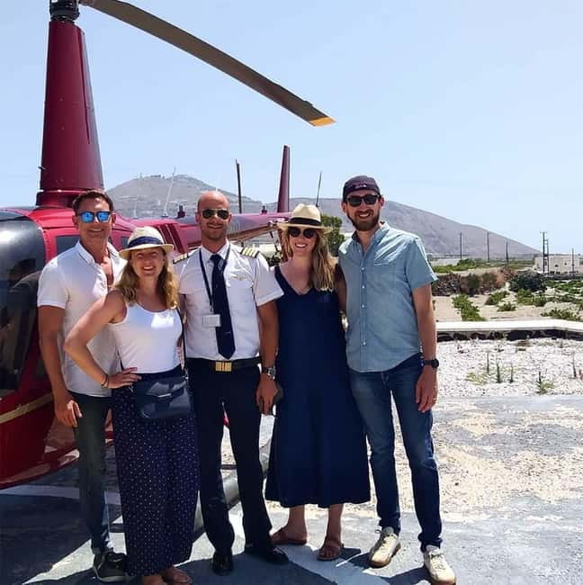 Santorini: 30 Minute Private Helicopter Flight - Pickup from your hotel or Fira