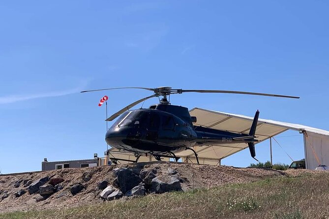 Santorini Helicopter Sightseeing 20 min - Single Tickets - Vineyards and the island’s quieter interior