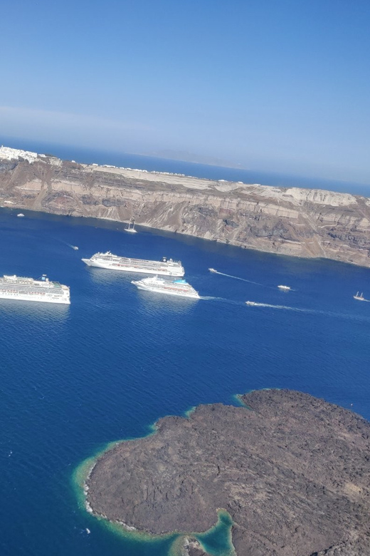 Santorini: Helicopter Sightseeing Flight Over Caldera - Oia and Fira from a new angle