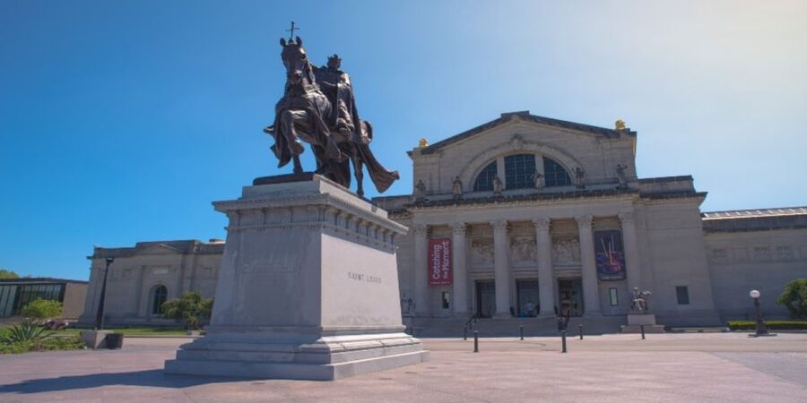 St. Louis Premium Driving Tour with Helicopter Ride & Cruise - Passing the Basilica of Saint Louis, King of France