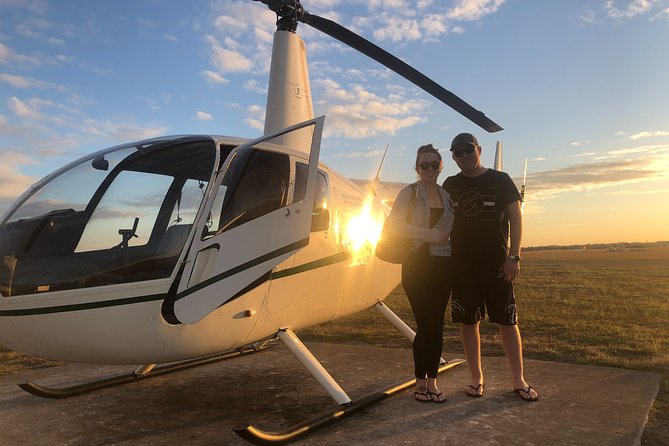 Sunset Private Brisbane CBD + Mt Coot-tha Helicopter Experience - The Brisbane River and South Bank from above
