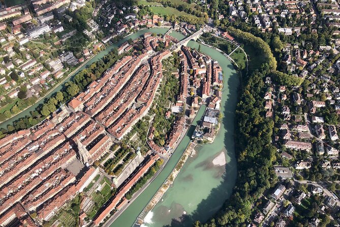 Swiss Capital city helicopter sightseeing tour - the ideal flight to see Berne - The Paul Klee Centre’s unusual roofline