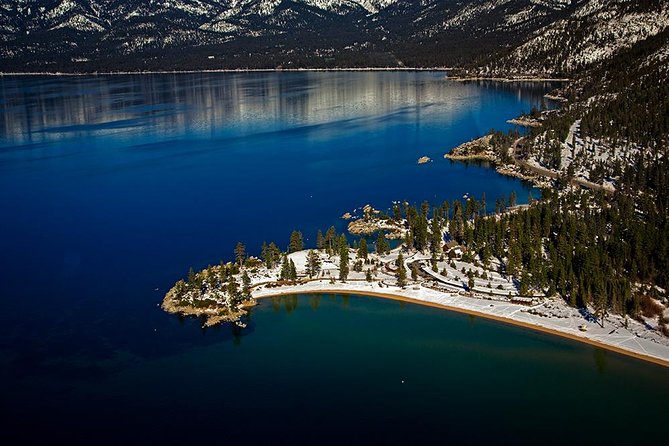 Tahoe's Sand Harbor Helicopter Tour - What you see from Lake Tahoe Airport to Sand Harbor