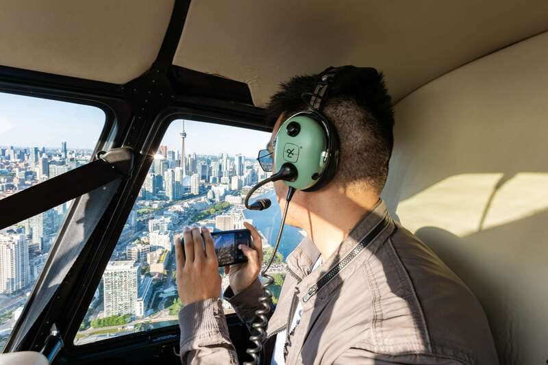 Toronto: City Sightseeing Helicopter Tour - A small aircraft with a clear view
