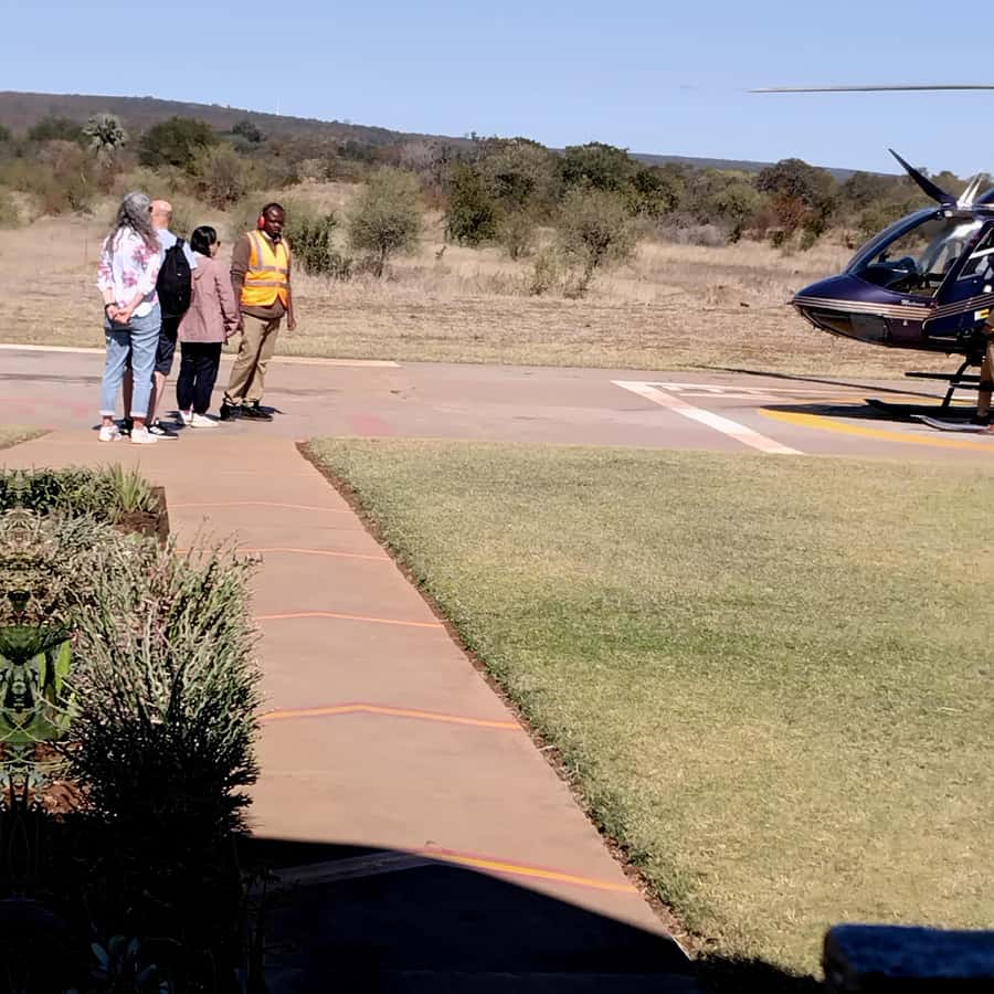 Victoria Falls: Helicopter Flight Aerial View of The Falls - Zambezi National Park and wildlife from the air