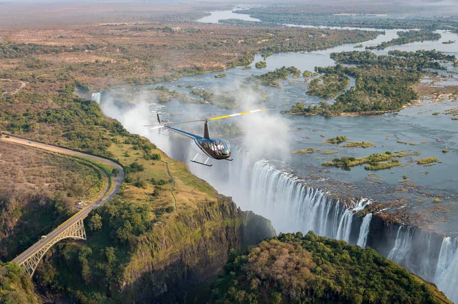 Victoria Falls Helicopter Flights - Photos, seating, and headset commentary