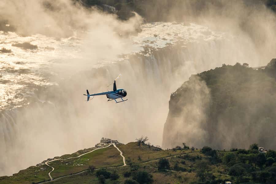 Victoria Falls Helicopter Flights - Leaving from Maramba Airfield