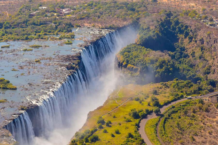 Victoria Falls: Helicopter Tour with Hotel Pickup - From the Victoria Falls helipad to takeoff