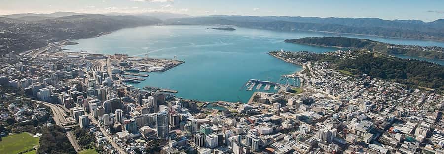 Wellington Helicopter Scenic Flight - Taking off from central Wellington