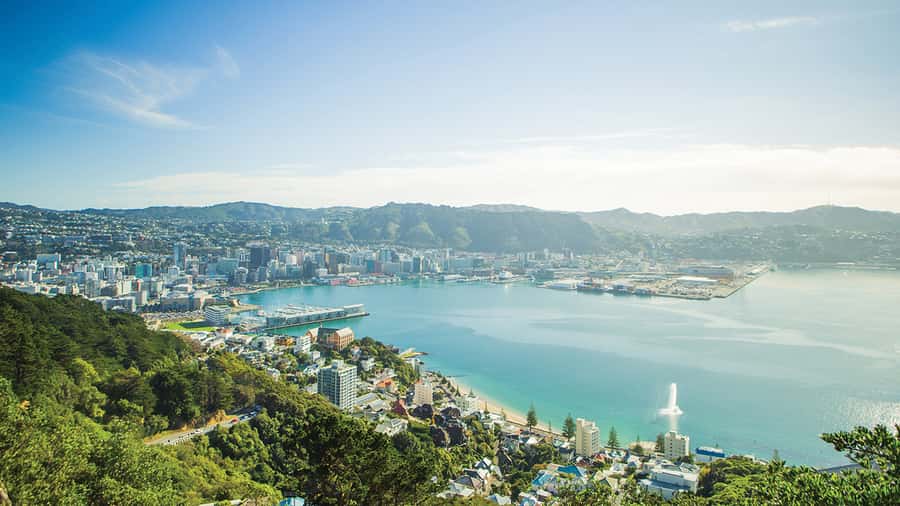 Wellington Helicopters Scenic Harbour Flight - Taking off over Wellington Harbour